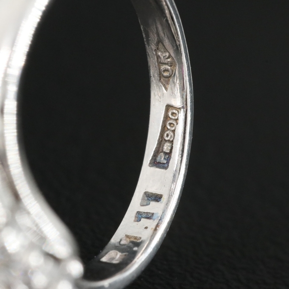 Platinum 1.11CT RUBY and Diamond Ring With GIA Report - Picture 7 of 9